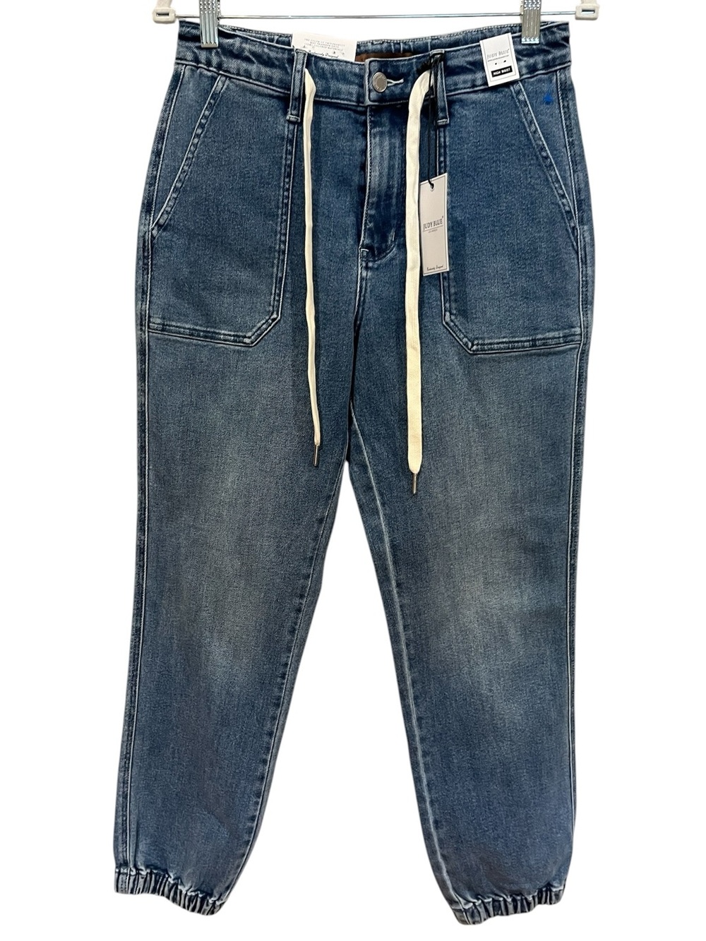 Judy Blue new with tags High Waist Medium Wash Denim joggers size 27